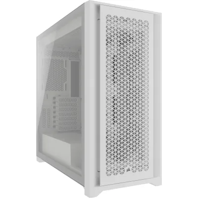 CORSAIR 5000D CORE Airflow ATX 中塔機箱 強化玻璃 - 白色