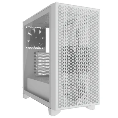 CORSAIR 3000D Airflow ATX 中塔機箱 強化玻璃 - 白色