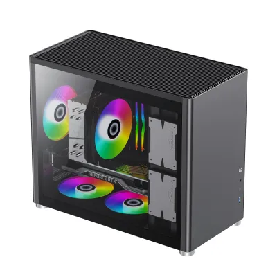 [附送兩把跟機風扇] GAMEMAX Spark  MATX機箱 - 黑色