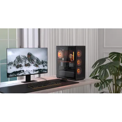 Cougar MX220 RGB Case ATX 側透機箱 - 送4把ARGB風扇 - 黑色