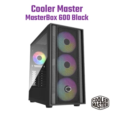 Cooler Master MasterBox 600 ATX 機箱RGB MB600 - 黑色
