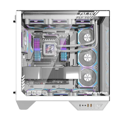 Darkflash DY470 ATX 機箱  【支援ATX背插底板】 - 白色