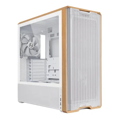 Lian Li 聯力 LANCOOL 217 WOODEN M-ATX Mid Tower 機箱 - 白色
