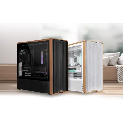 Lian Li 聯力 LANCOOL 217 WOODEN M-ATX Mid Tower 機箱 - 黑色