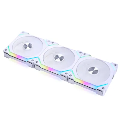 LIAN LI 聯力 UNI FAN SL120 V2 RGB 120mm 無線 Wireless  機箱風扇 - 白色 / Triple Pack 三件
