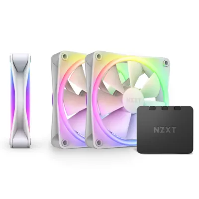 NZXT F120 RGB DUO 120MM 機箱風扇 SINGLE/TRIPLE PACK - 白色 / Triple Pack 三件連控制器