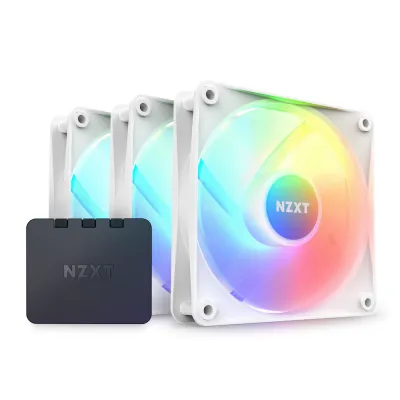 NZXT F120 RGB Core Triple Pack with Controller - 白色