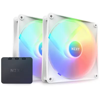 NZXT F140 RGB Core Twin Pack with Controller - 白色