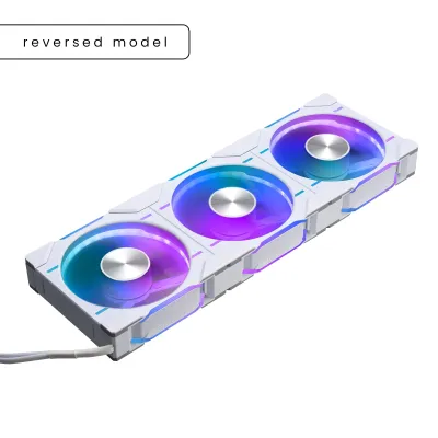 Phanteks D30-120 PWM DRGB Case Fan 機箱風扇 3年保養 反向扇葉 - 白色 / Triple Pack 三件
