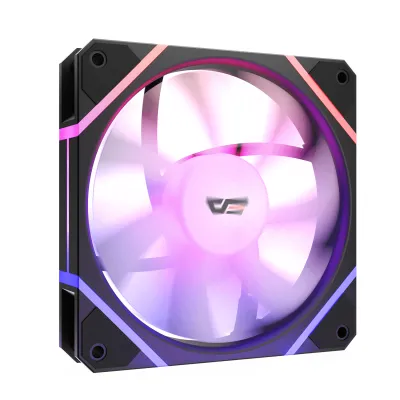 DarkFlash DM12 Pro PWM ARGB 機箱風扇 反向扇葉 - 黑色 / Triple Pack 三件