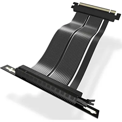 AsiaHorse PCIe 4 SOFT RISER CABLE 4.0 PCIe延長線 (Black/White) - 白色