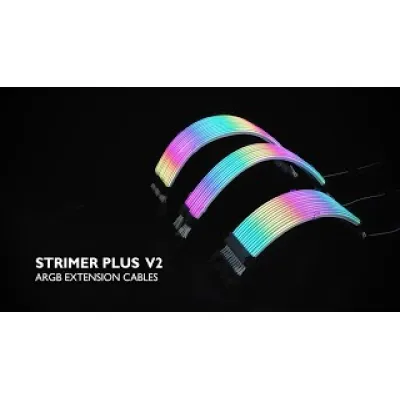 Lian Li STRIMER PLUS V2 ARGB 電纜線 (24PIN/8PIN/16PIN) - 24 針電纜線連控制器