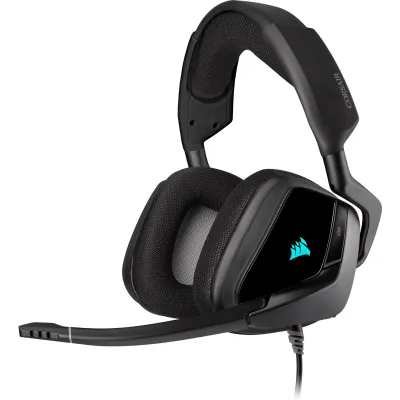 Corsair VOID RGB ELITE USB Premium Gaming Headset with 7.1 Surround Sound — Carbon - 黑色