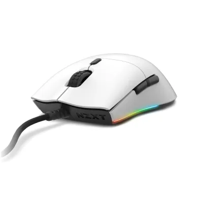 NZXT Lift Lightweight Ambidextrous Mouse 輕量化電競滑鼠 黑/白 - 白色
