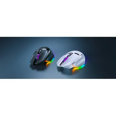 Razer Basilisk V3 Pro 人體工學無線遊戲滑鼠 (黑/白) - 黑色