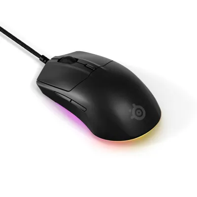 SteelSeries Rival 3 Gen2 RGB 遊戲滑鼠 - 黑色