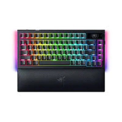 Razer BlackWidow V4 75% 電競遊戲鍵盤 (橘軸) - 黑色 / 繁體中文