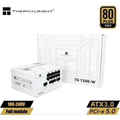 Thermalright TG1200 1200W 80Plus Gold 金牌 全模組 主機電源 (五年保用) - 白色