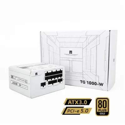 Thermalright TG1000 1000W 80Plus Gold 金牌 全模組 主機電源 (五年保用) - 白色