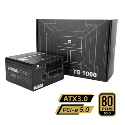 Thermalright TG1000 1000W 80Plus Gold 金牌 全模組 主機電源 (五年保用) - 黑色