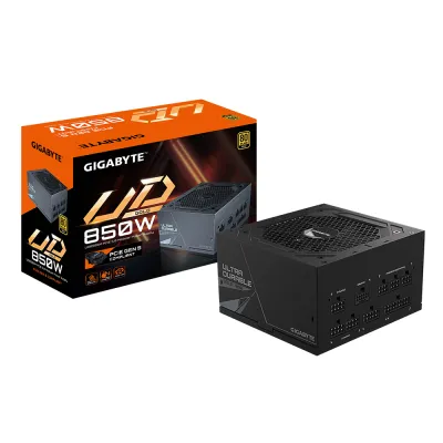 GIGABYTE 技嘉 UD850GM PG5 850W 80Plus Gold 金牌 全模組 主機電源 (10年保) - 黑色