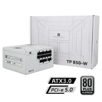 Thermalright TP850 850W 80Plus Platinum 白金牌 全模組 主機電源 (五年保用) - 白色