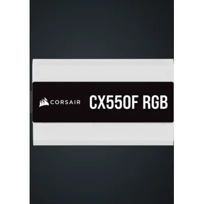 Corsair CX550F RGB 550W 80Plus Bronze Fully Modular 銅牌 全模組 主機電源 (5年保) - 白色