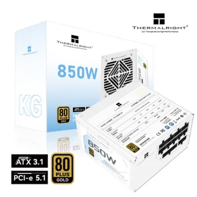 Thermalright KG850 850W 80Plus Gold 金牌 全模組 主機電源 - 白色