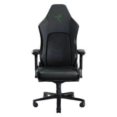 Razer Iskur V2 Gaming Chair with Built-In Lumbar Support 人體工學電競椅 連記憶泡綿頭枕 - 黑綠