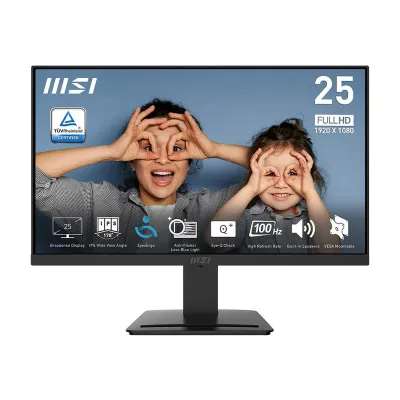MSI 微星 PRO MP253P/MP253W MONITOR 專業顯示器 24.5吋 平面FHD IPS 100Hz  - 1920 x 1080 - 黑色