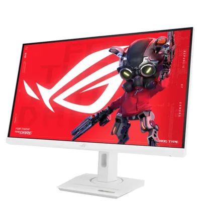 ASUS 華碩 ROG Strix XG27UCG 電競顯示器 Gaming Monitor (27吋 / 4K UHD [3840 x 2160] / 160Hz & FHD [1920 x 1080] / 320Hz 雙模式顯示 / Fast IPS / DCI-P3 95% / DisplayHDR 400 / FreeSync Premium + G-Sync Compatible / Type-C / 4向人體工學支架) - 白色
