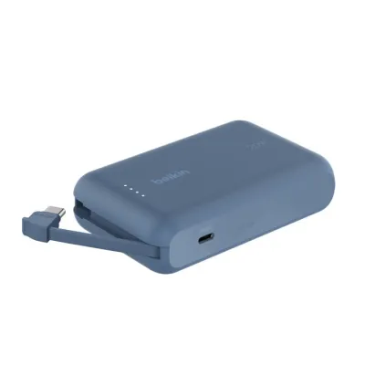 Belkin Boost Charge 10000mAh 便攜式行動電源 內置 USB-C線 - 藍色