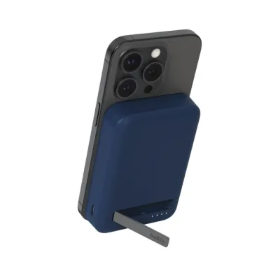 Belkin Boost Charge 10000mAh 便攜式磁吸無線行動電源 內置支架 Qi2 - 藍色