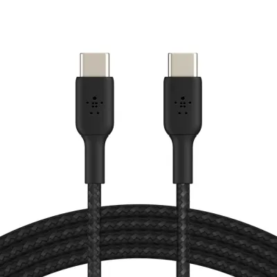 Belkin Boost Charge USB-C 至 USB-C 100W 編織充電線 - 黑色 / 3M