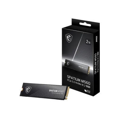MSI 微星 SPATIUM M560 SSD 固態硬碟 PCIe 5.0 NVMe M.2 2280 10,300mb/s - 2TB