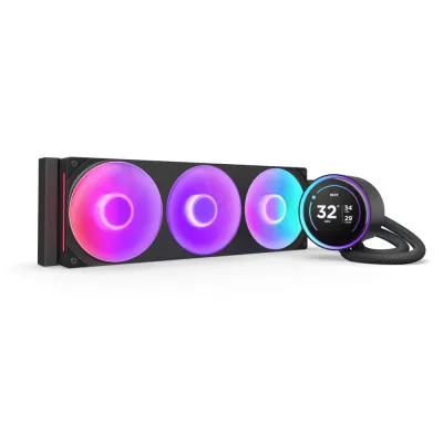 NZXT Kraken Elite 360 RGB /V2 360mm AIO liquid cooler - Kraken Elite 360 RGB / 黑色