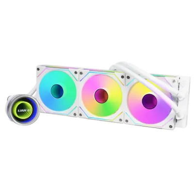 LIAN LI 聯力 GALAHAD II TRINITY 360 水冷散熱器 360mm AIO - 白色 / UNI FAN SL-INF