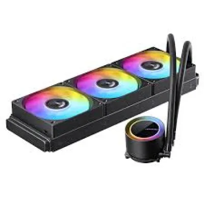 Jonsbo TG360 360mm ARGB 水冷散熱器 - 黑色