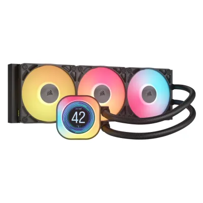 Corsair iCUE LINK TITAN 360 RX LCD 360mm 水冷散熱器 - 黑色