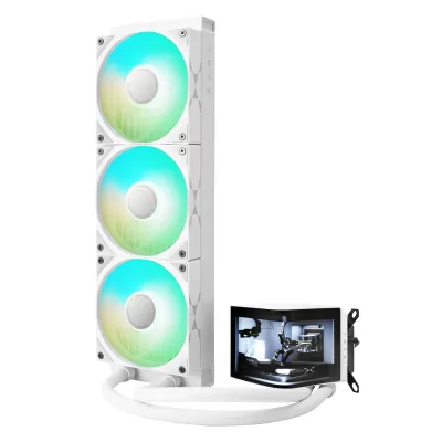 TRYX PANORAMA ARGB 360 AMOLED 升級版 水冷散熱器 - 白色