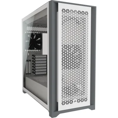 Corsair 5000D AIRFLOW Tempered Glass Mid-Tower ATX PC CASE - 白色