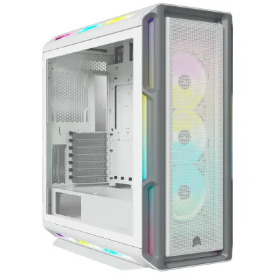 Corsair iCUE 5000T Tempered Glass Mid-Tower ATX CASE - 白色