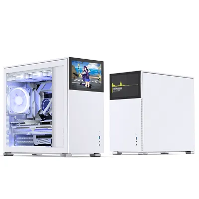 JONSBO D41 SCREEN ATX Computer Case - 白色 / STD
