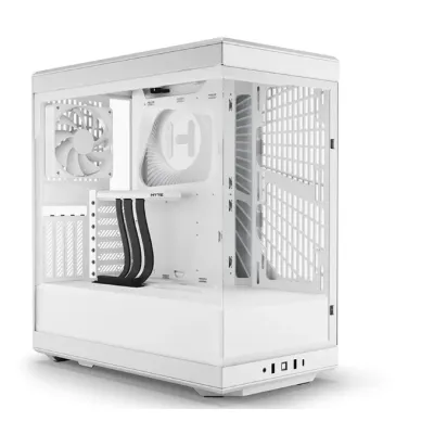 HYTE Y40 Mid-Tower Panoramic ATX 全景機箱 - 雪白