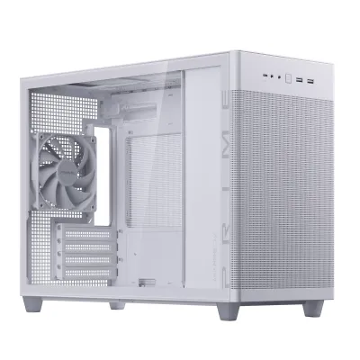 ASUS PRIME AP201 Mirco-ATX 簡約機箱 (Tempered Glass version) - 白色