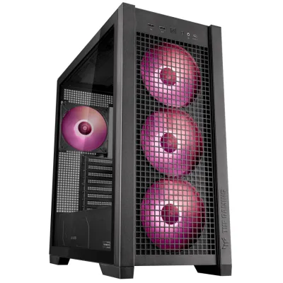 ASUS TUF Gaming GT302 ATX Mid-Tower Compact Case 背插式ARGB機箱 - 黑色