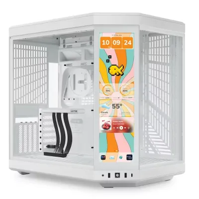 HYTE Y70 Touch Infinity ATX 機箱 - 白色