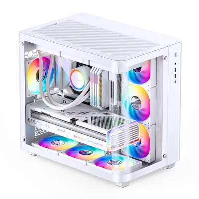JONSBO TK-3 Computer Case 曲面海景房 ATX機箱 (支持ATX 背插式主板) - 白色