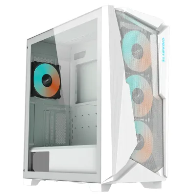 (附送4個ARGB風扇) GIGABYTE 技嘉 C301 GLASS V2 Mid Tower E-ATX機箱 - 白色