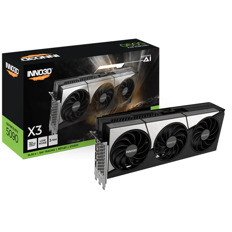 新品未開封　INNO3D GeForce RTX 5090 X3 Inno3D Geforce RTX 5090 X3 32G顯示卡- GeForce - 顯示卡- 電腦